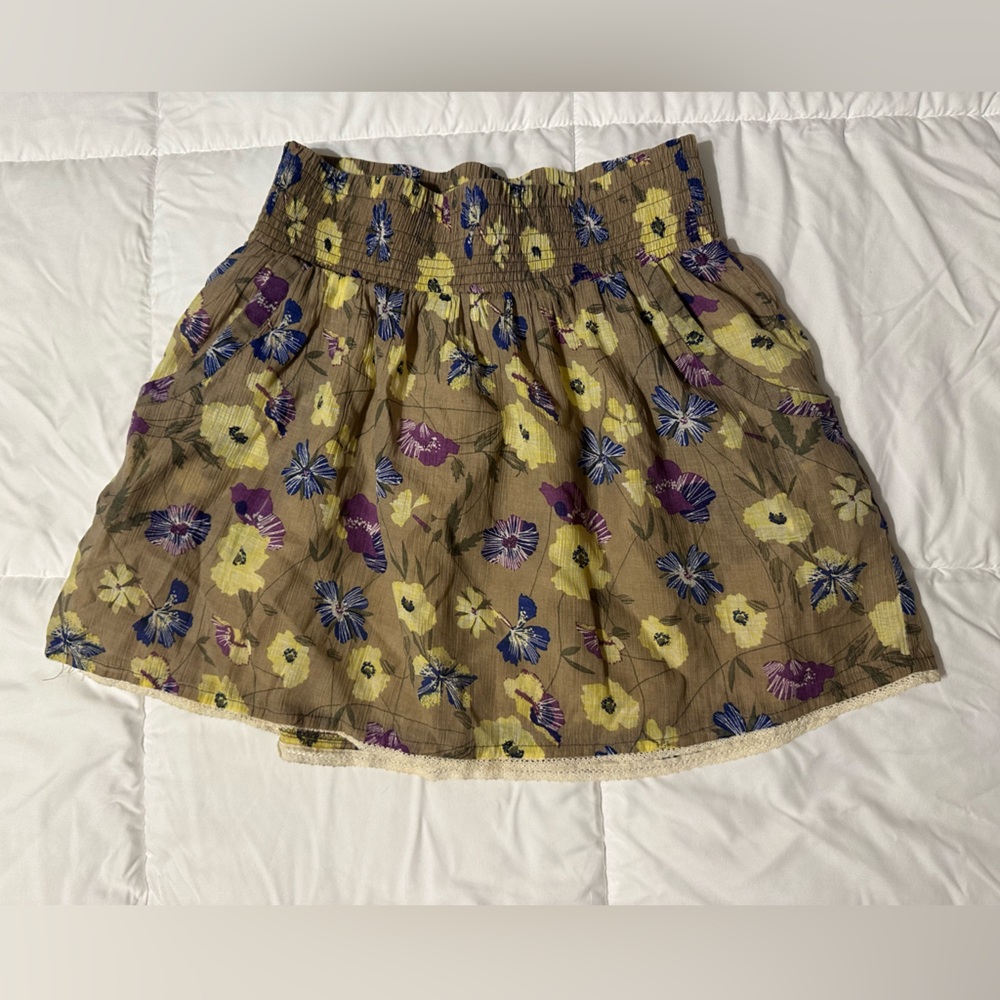 Floral Mini Skirt